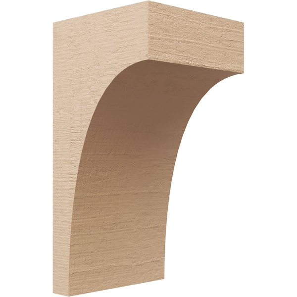 Ekena Millwork 8"W x 8"D x 16"H Wide Huntington Rough Cedar Woodgrain TimberThane Corbel, Primed Tan CORUR08X08X16HUNRCPR - main